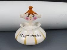 Vintage 1959 Holt Howard Pixie Pixieware Mayonnaise Condiment Jar