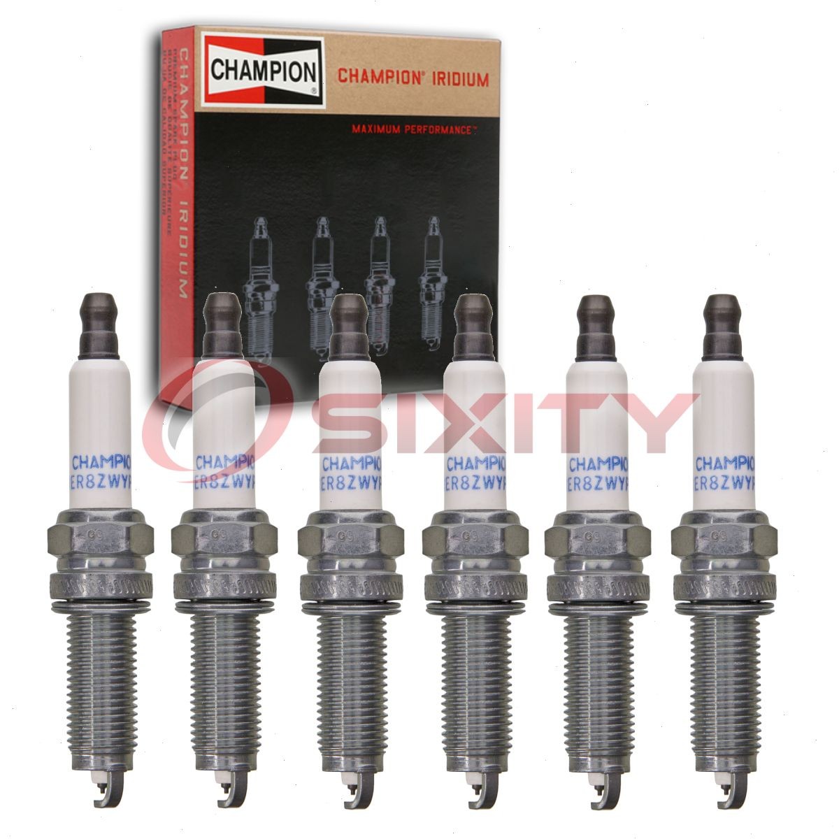 6 pc Champion Iridium Spark Plugs for 2017-2020 Chrysler Pacifica 3.6L V6 fx