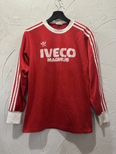 Vintage 1980/82 Bayern Munich Adidas Trefoil Jersey IVECO Magirus #11 18in/26in