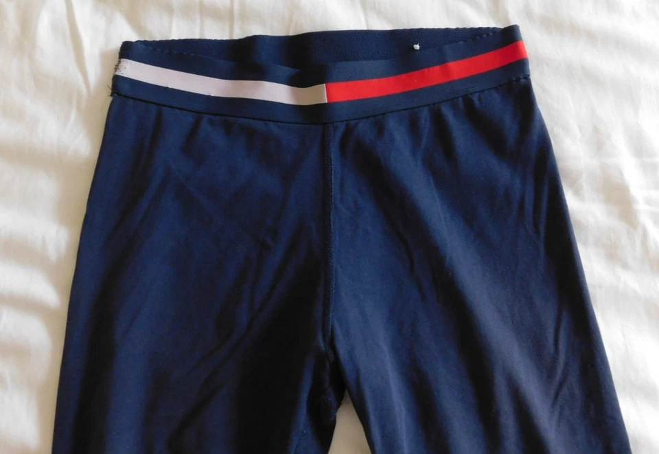 Tommy Hilfiger Sport Leggings Women's Large Blue Athletic Athleisure Stretch - Image 2 of 4