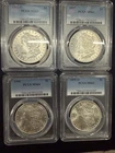 Lot x4 1897-P 1899-O 1900 1902-O PCGS MS63 MS64 Morgan SIlver Dollar