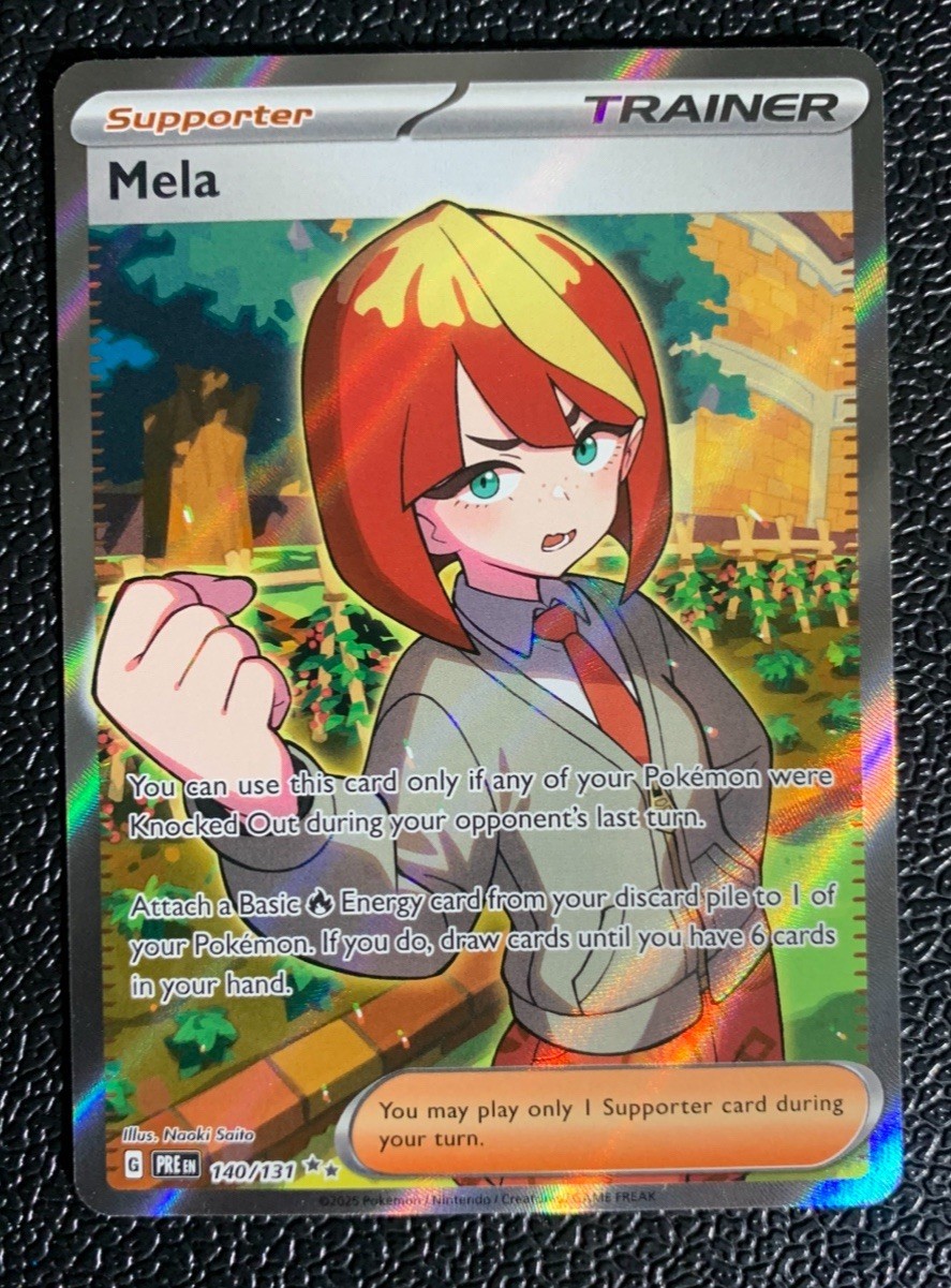 Pokémon TCG: Mela 140/131 Sv: Prismatic Evolutions Holo