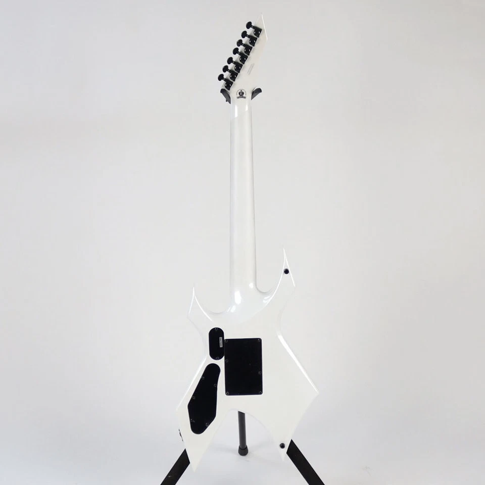 B.C.Rich Warlock Extreme 7 With Floyd Rose Gloss White Pearl String Electric Gui - Image 2 of 4