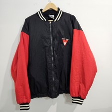 Vintage Sydney Swans Bomber Varsity Jacket Mens Size XL Vivid AFL Black & Red