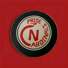 CARDINALS N PRIDE RARE VINTAGE OFFICIAL HOCKEY PUCK VICEROY MFG. Made In CANADA
