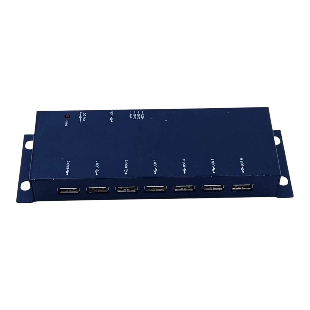 Industrial USB Hub 7-Port Active for DIN Rail 12V/5V Supply Industrial USB Hub 7-Port Active for DIN Rail 12V/5V Supply