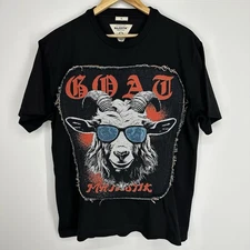 Majestik Clothing Goat Patch Street wear Rock Grunge XL Tshirt Men’s Punk Goth