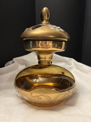 BOHEMIA CRYSTAL VASE VINTAGE CZECH 9*7