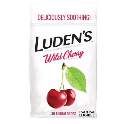 Luden's Throat Drops Wild Cherry 30 30 Count (Pack of 1)