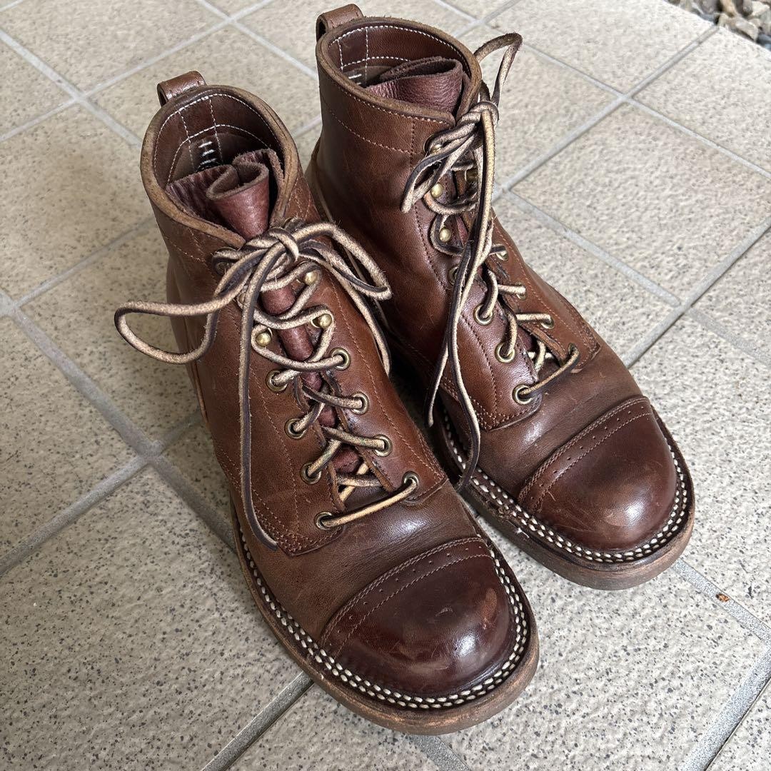 ROLLING DUB TRIO Boots ROOTS Leather Brown Size 6.5 | eBay
