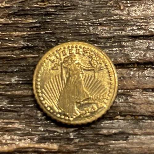 10mm Liberty Eagle 24k Gold 1/4 Dollar