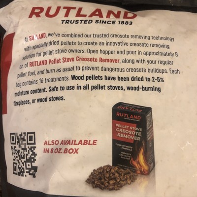 Rutland Pellet Stove Creosote Remover (8 Pound Bag) - Concentrated Formula  | eBay