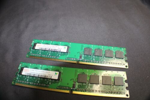2 Hynix 1GB 2Rx8 PC2-4200U-444-12 Memory stick Tested
