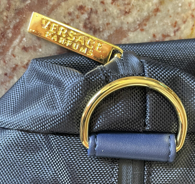 Versace Parfums Black & Blue Weekend Travel Duffle Bag Unisex Men Women