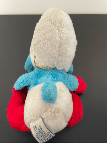 SMURFS Wallace Berrie Plush Stuffed-Masked Smurfer Small 5”  1983 w/Tag Vintage - Picture 4 of 6