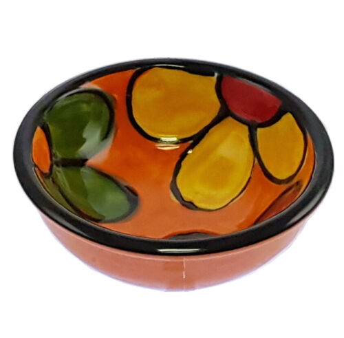 Small Tapas Bowl / Dish 9 cm x 3.5  Spanish Handmade Ceramic Pottery Snack Bowls - Afbeelding 1 van 4