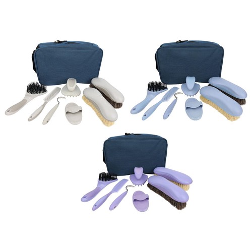 Lot De 2 Brosses à Sabots Pour Chevaux - Poils Naturels Doux, Manche En Bois, Pour Nettoyage Profond Et Entretien