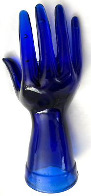 COBALT BLUE GLASS RING JEWELRY DISPLAY HAND Accessories Mannequin