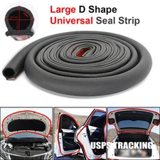 5M D-Shape Auto Car Door Trunk Seal Strip Rubber Weather Strip Edge Accessories