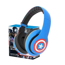 Iron Man Avengers Wireless Bluetooth Headphones Mic Built Kids Headset Gift Box