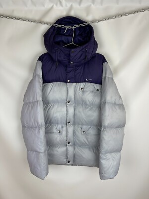 ジャケット・アウター 00s NIKE puffer down jacket purple 550 L Purple Nike 550 Down Puffer Jacket Men Size Large Full Zip