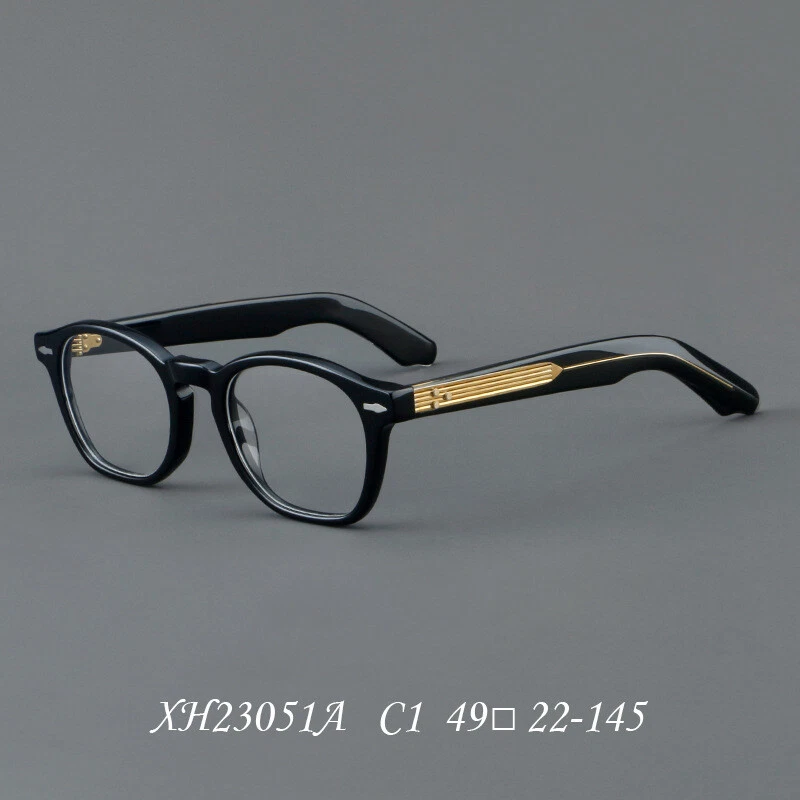 Retro Square Acetate Thick Eyeglasses Hand Made Glasses Frames Men Women Vintage