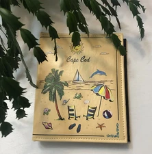 NEW MiaSouv Inc CAPE COD Leather Photo Album 4x6 Holds Up 200 4x6" Photos NWOT