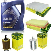 MANN-FILTER Inspektionspaket Mannol 5L Classic 10W-40 FüR Seat Toledo Ii 2.3 V5