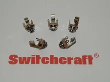 Switchcraft input jack, type 11, 1/4" mono jack, open circuit, 5pcs