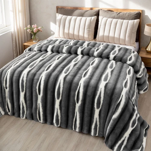 Plush Bed Blanket Mink Blankets Luxury Heavy Thick Warm Soft Winter Sofa Blanket - Picture 63 of 63