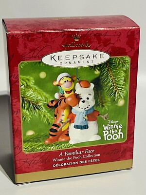 2001 Hallmark  Keepsake  Ornament Winnie the Pooh Tigger ''A FAMILIAR FACE'' NIB