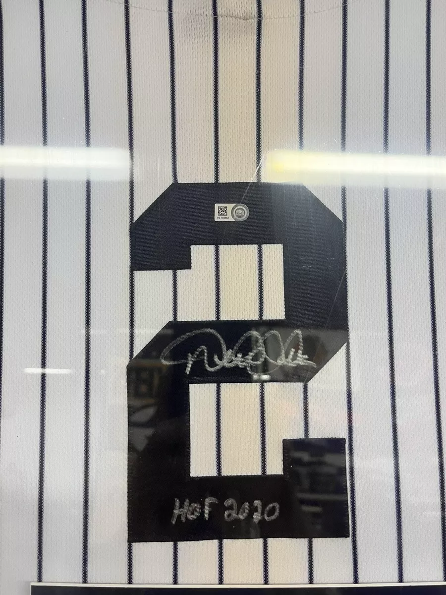 Derek Jeter Autographed Framed Yankees Jersey