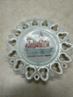 Vintage US Battleship Maine Milkglass Plate
