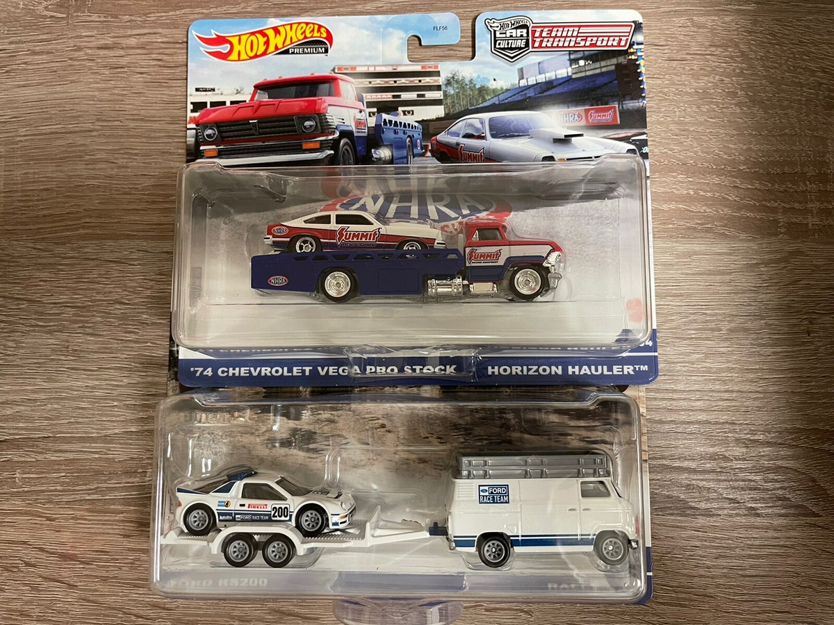 HOT WHEELS TEAM TRANSPORT VEGA HORIZON HAULER & RS200 CAR CULTURE