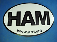  2  Ham Radio Stickers - Euro Oval HAM - 6" x 4" Durable Laptop Auto ARRL