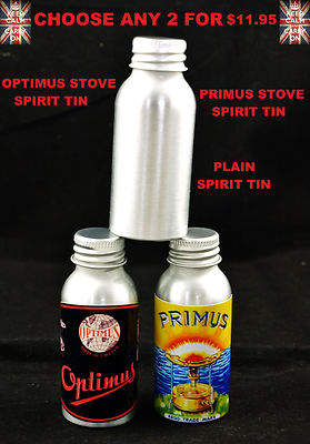 PRIMUS STOVE SPIRIT TIN OPTIMUS STOVE SPIRIT TIN METHYLATED SPIRIT TIN