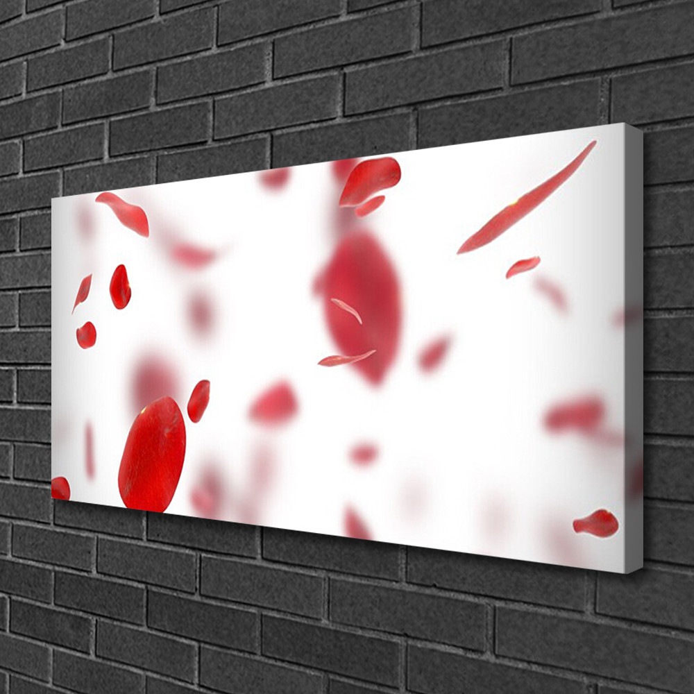 Image tableau sur toile floral premium motif pétales de rose pour galerie privée