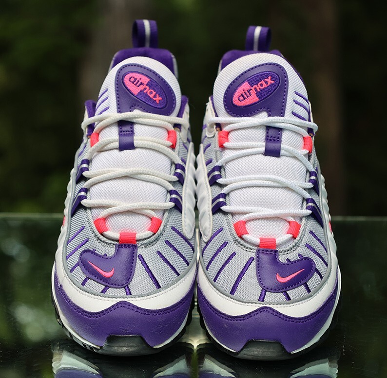 Nike Air Max 98 Raptors Women's Size 8.5 White Purple Pink Nike Air Max 98 Raptors Women's Size 8.5 White Purple Pink