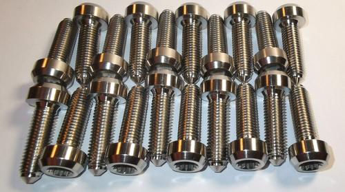 M7 x 24mm bolt Titanium Gr5 TC4 8mm spline socket forged head BBS split rim - Picture 16 of 20