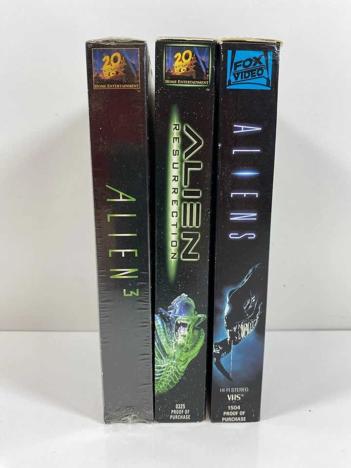 Alien VHS Lot of 3 Fox Video Aliens Resurrection & Alien 3 Sci Fi Horror Action - Image 4 of 4