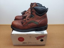 MENS RED WING 2226 BROWN LEATHER SAFETY 6" WORK BOOTS SIZE 11.5 D MADE IN USA
