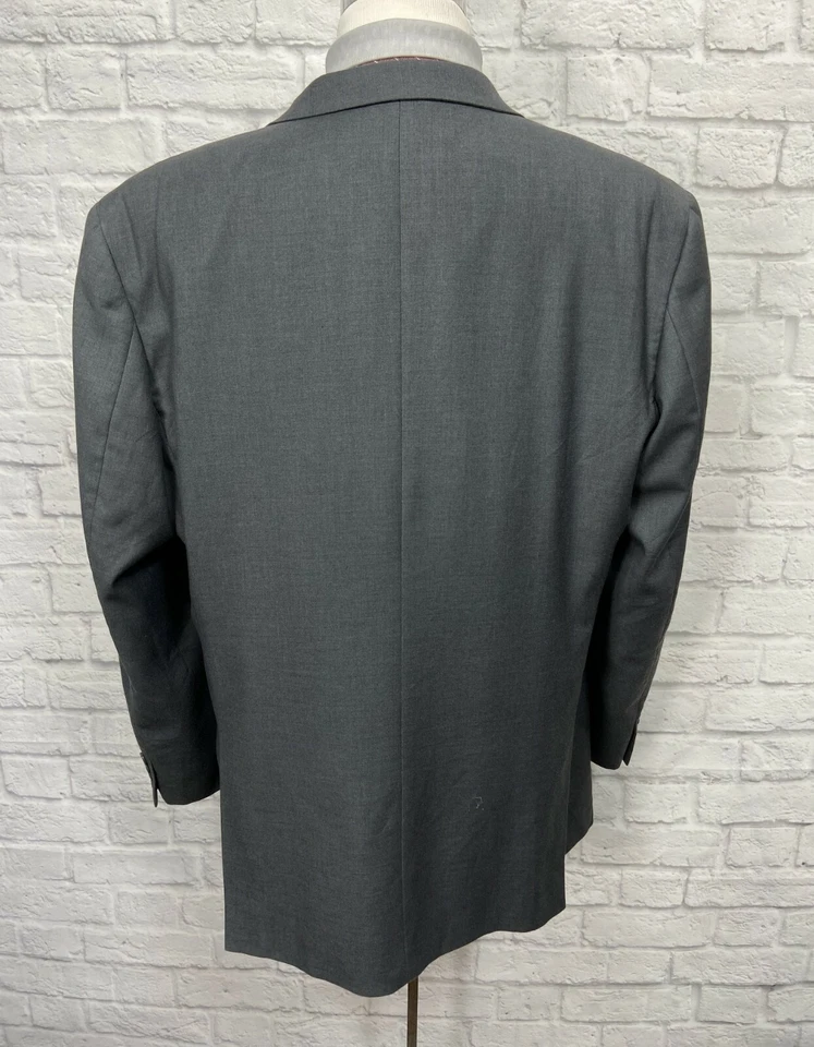 CARAVELLI Mens 46L Gray Sport Coat Blazer Jacket SIZE - Изображение 4 из 4