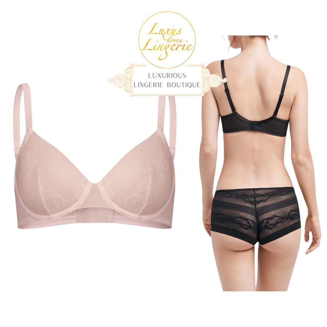 Riley Full Bra by Wolford 70C S Petal Rose Elegant Bra with Tulle Lace