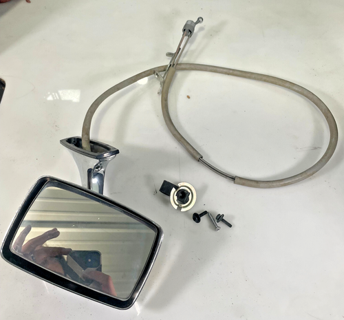 1973 - 1978 Ford LTD Outer Mirror Asy LH Chrome Remote D3AZ-17696-A NOS OEM