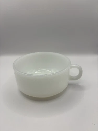 Large VINTAGE Glasbake   (Milk White) Soup Mug With J-2711  On Bottom 