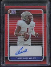 2023 Pro Set Prismatic Red Cameron Cam Ward 1/3 Auto Autograph 
