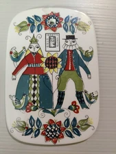 Vintage Figgjo Flint Saga Norsk Porcelain Kitchen Wall Decor Trivet Norway READ