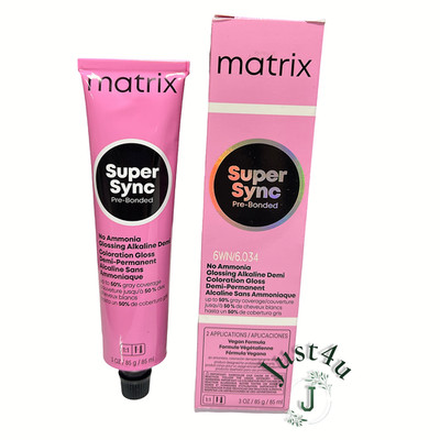 Matrix Super Sync Pre-Bonded Demi-Permanent Color, 3oz.