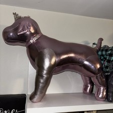 Vintage Rare Victoria  s Secret PINK Large Princess Dog Metallic Collectible 2005