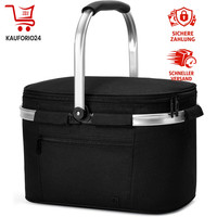 Faltbare KüHltasche Isoliert Thermo Picknickkorb Aluminiumrahmen 2 Personen